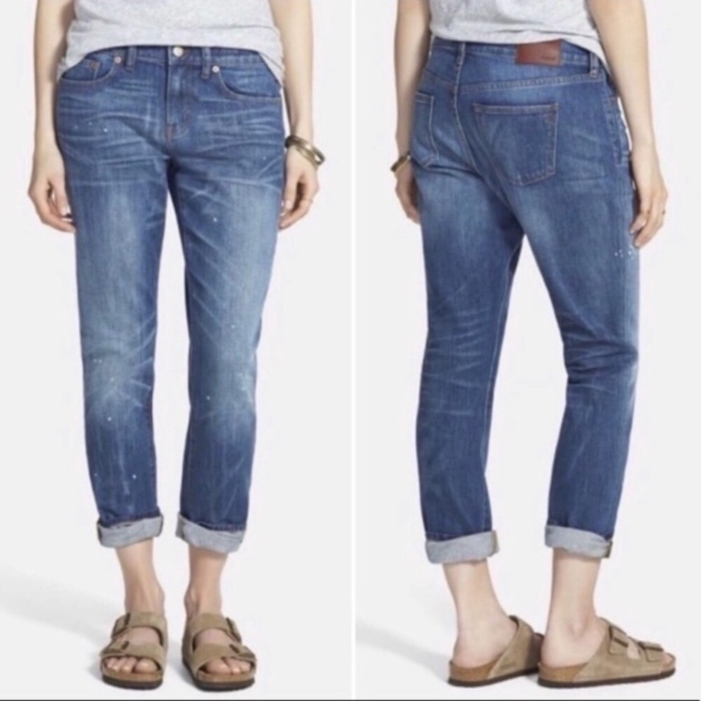 Madewell The Slim Boyfriend Blue Denim Jeans Sz 29
